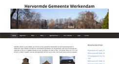 Desktop Screenshot of hervormdegemeentewerkendam.nl